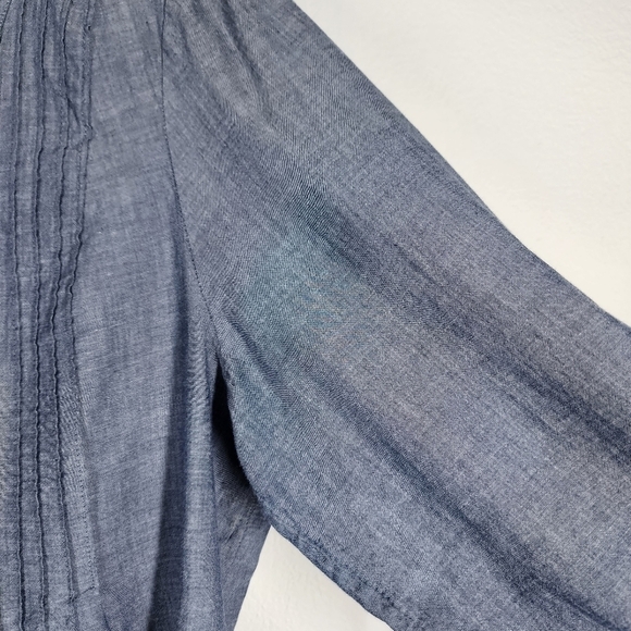 J. JILL BUTTON FRONT V-NECK TOP - Picture 5 of 8